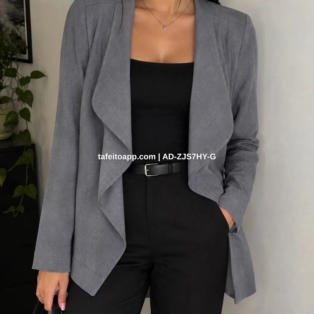 Cardigan Cinza Ana Torquato - R$ 40,00 | Tá Feito