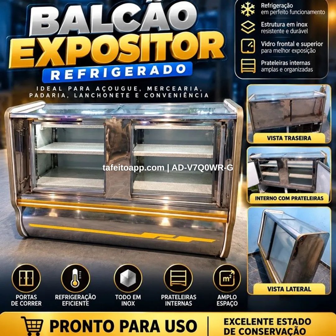 Balcão Expositor - R$ 1.900,00 | Tá Feito