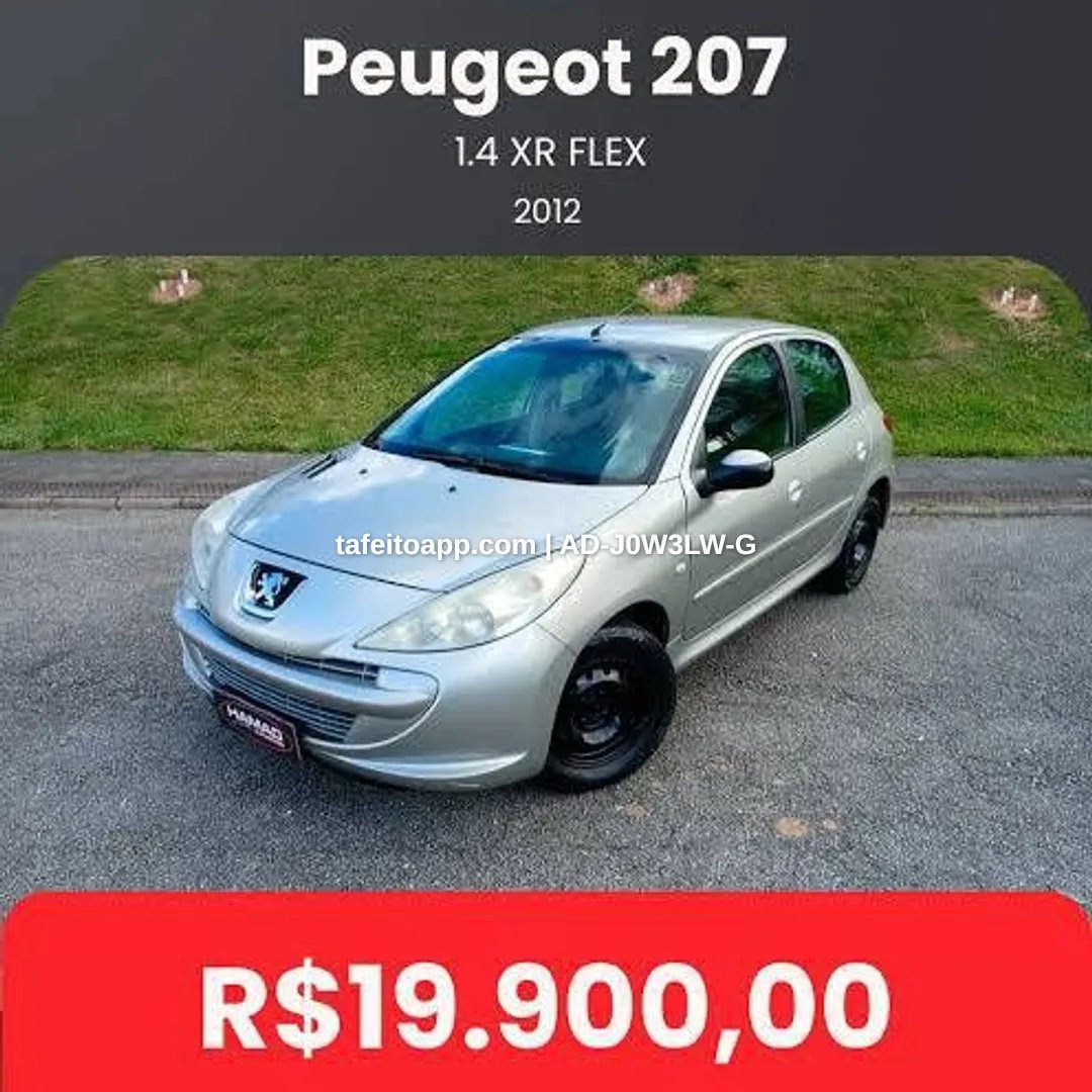 Peugeot 207 - R$ 19.900,00 | Tá Feito