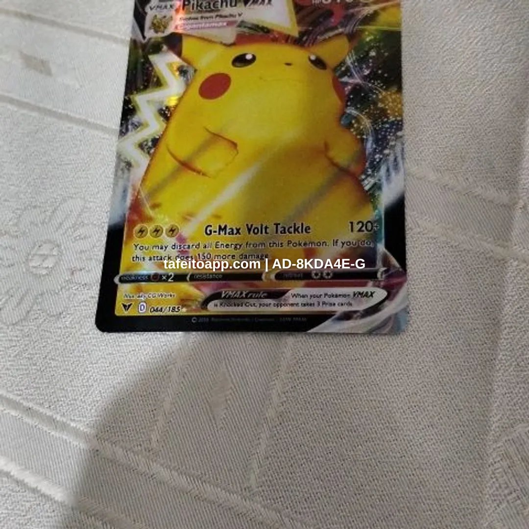 Carta pokémon Pikachu - R$ 550,00 | Tá Feito