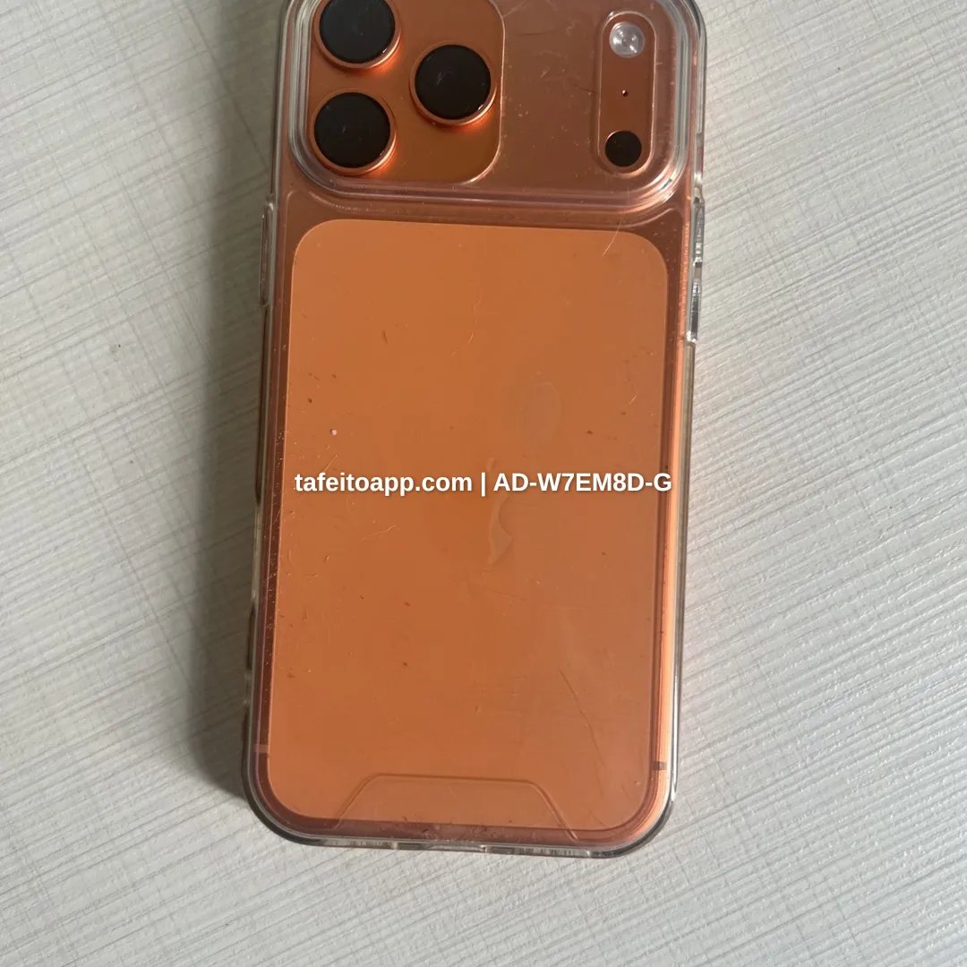 iPhone 17 Pro Max 256GB laranja - 3 meses de uso - R$ 8.200,00 | Tá Feito