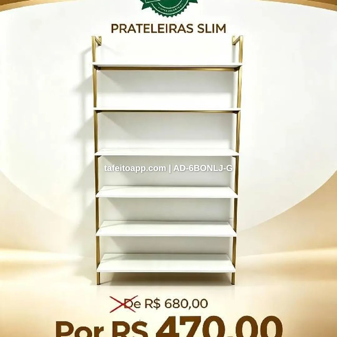 Prateleiras para seu comércio - R$ 470,00 | Tá Feito