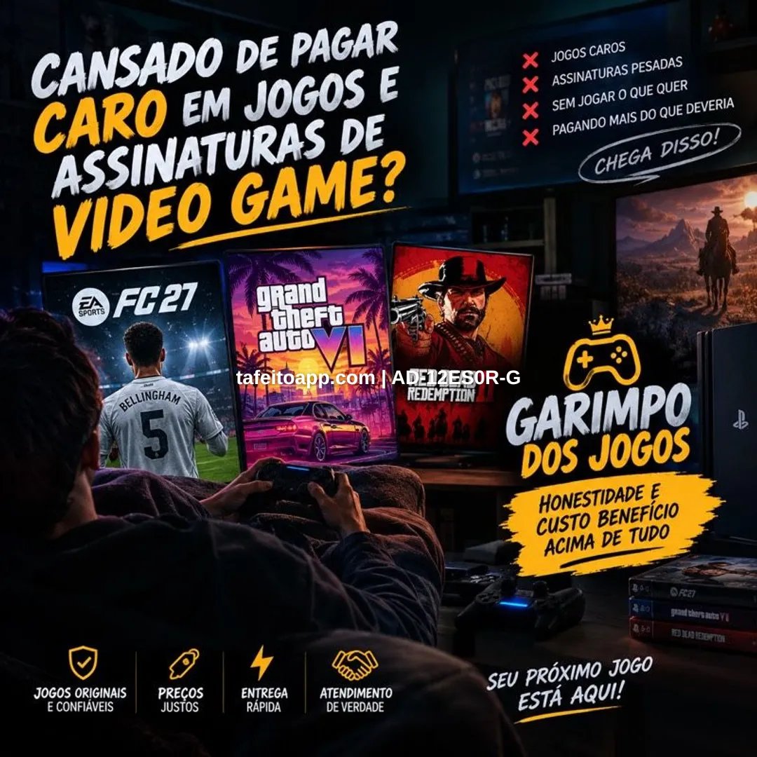 Jogos De Mídia Digital: Ps5, Ps4, Xbox One, Xbox X | Tá Feito