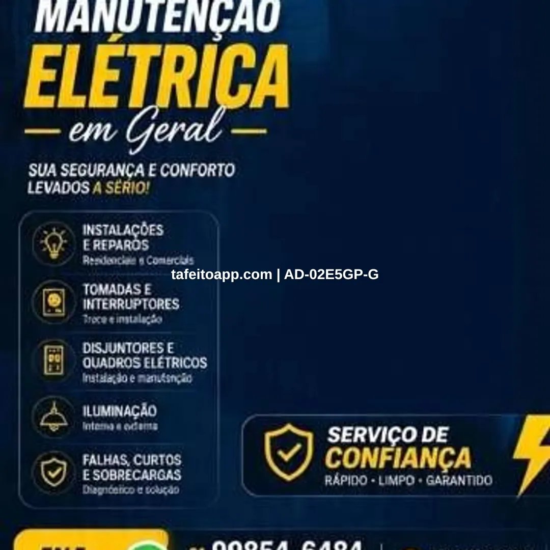eletricista geral - R$ 200,00 | Tá Feito
