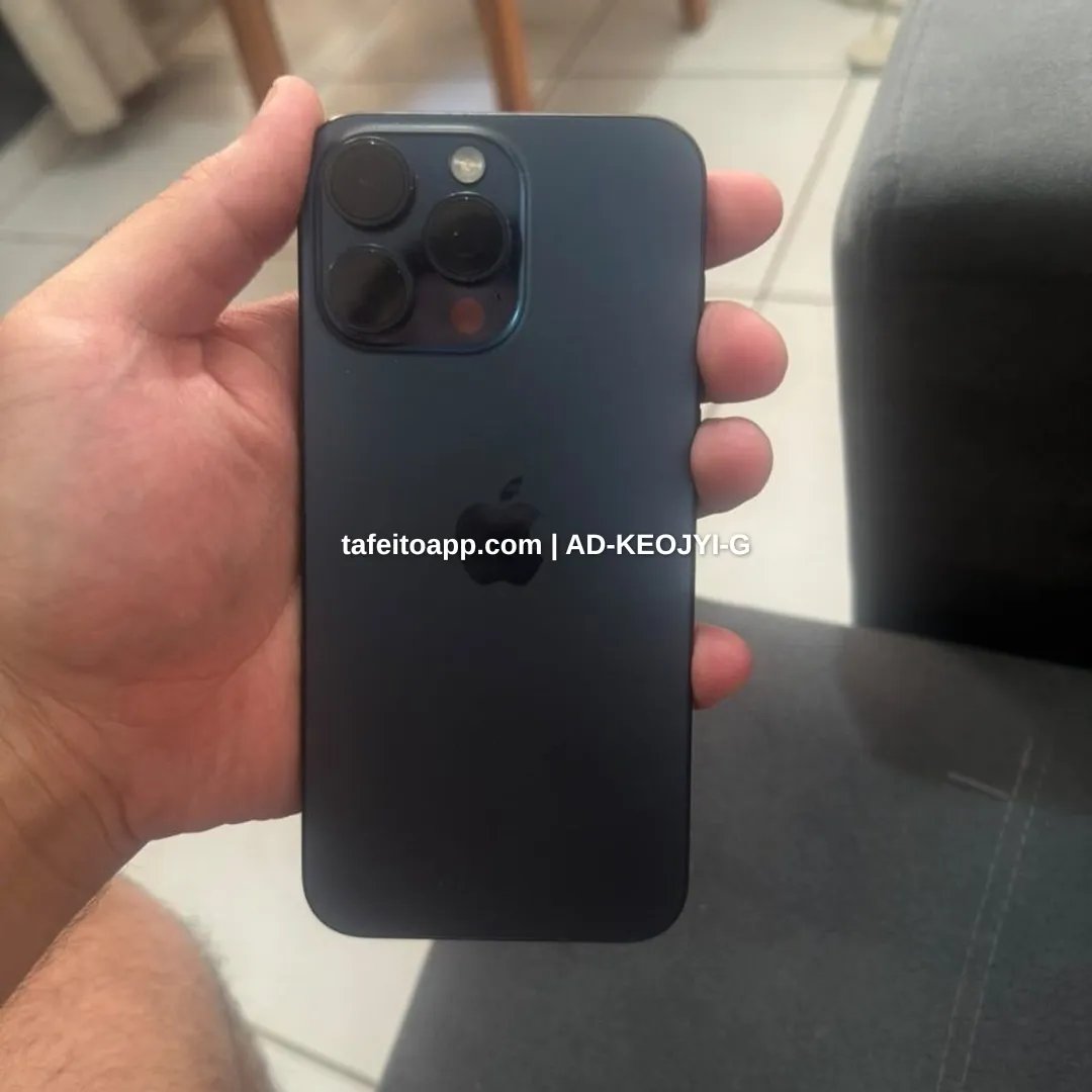 iPhone 15 Pro Max Titânio Azul — entrada R$ 2.000 + 12x no crediário - R$ 2.000,00 | Tá Feito