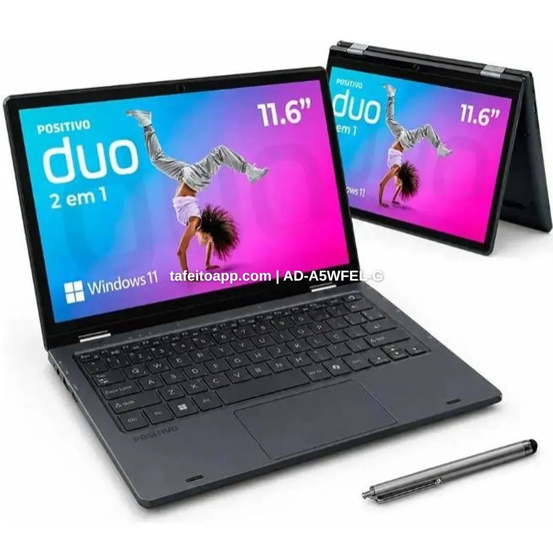 Notebook DUO - R$ 1.500,00 | Tá Feito