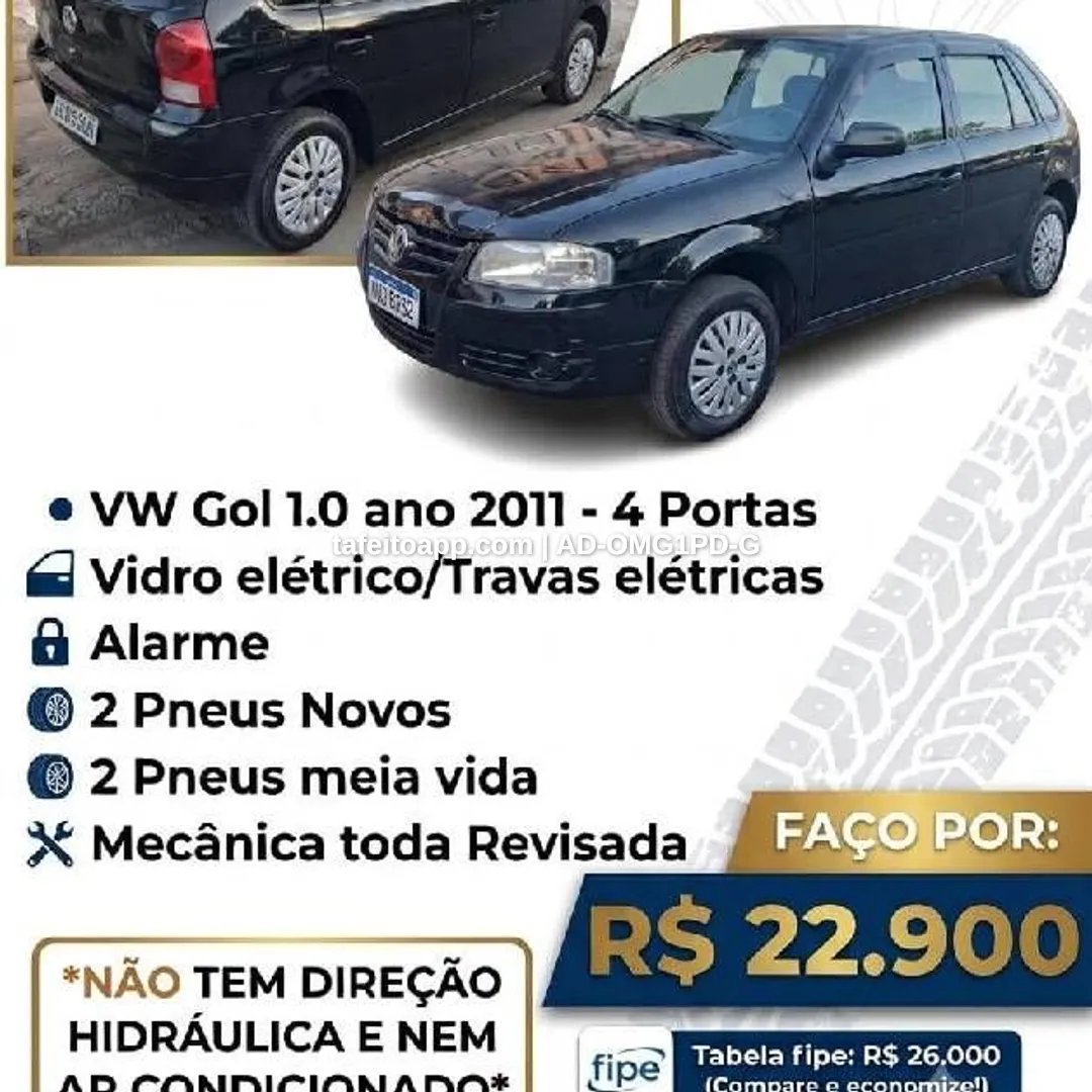 Vw Gol 1.0 - R$ 22.900,00 | Tá Feito