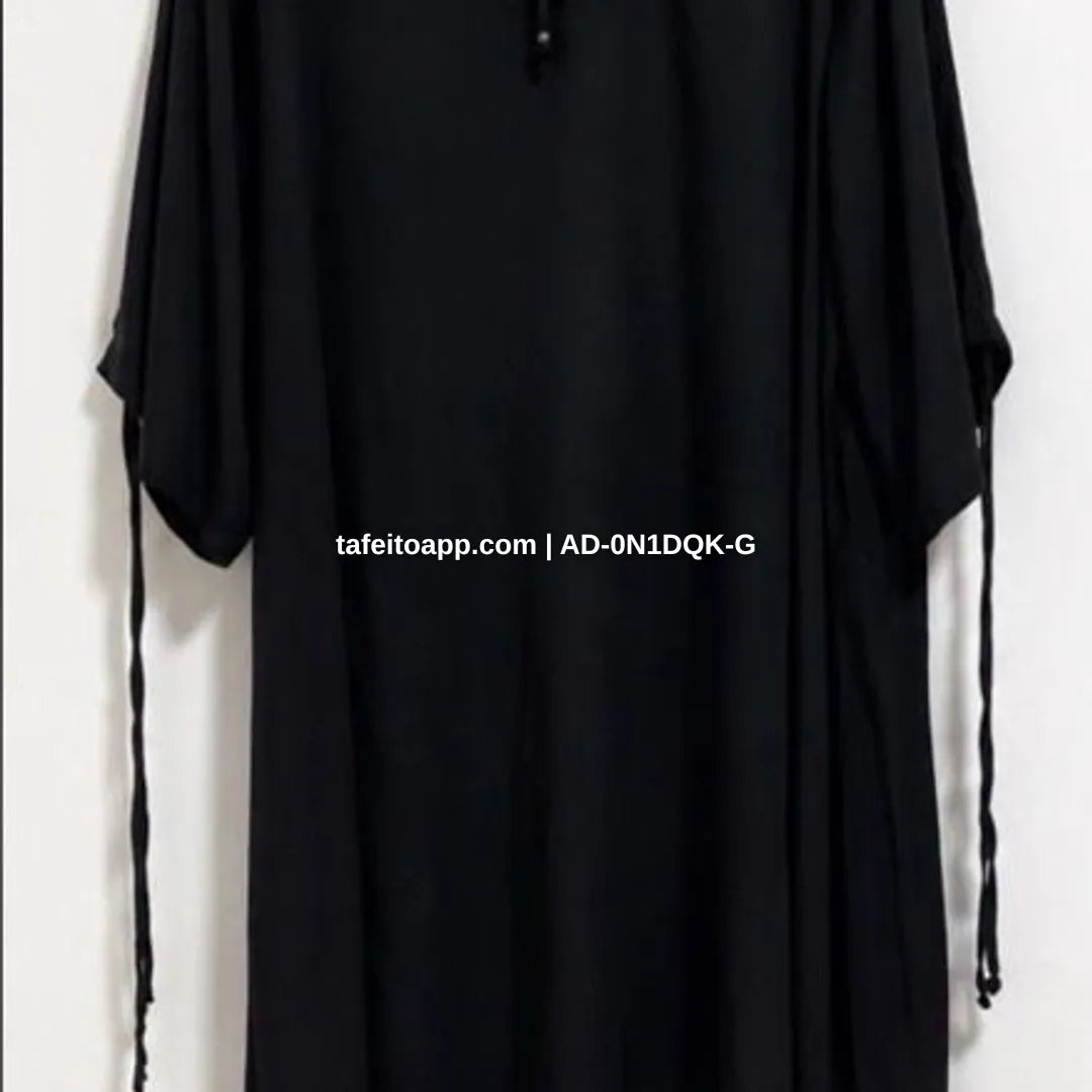 Vestido Longo Preto - R$ 90,00 | Tá Feito
