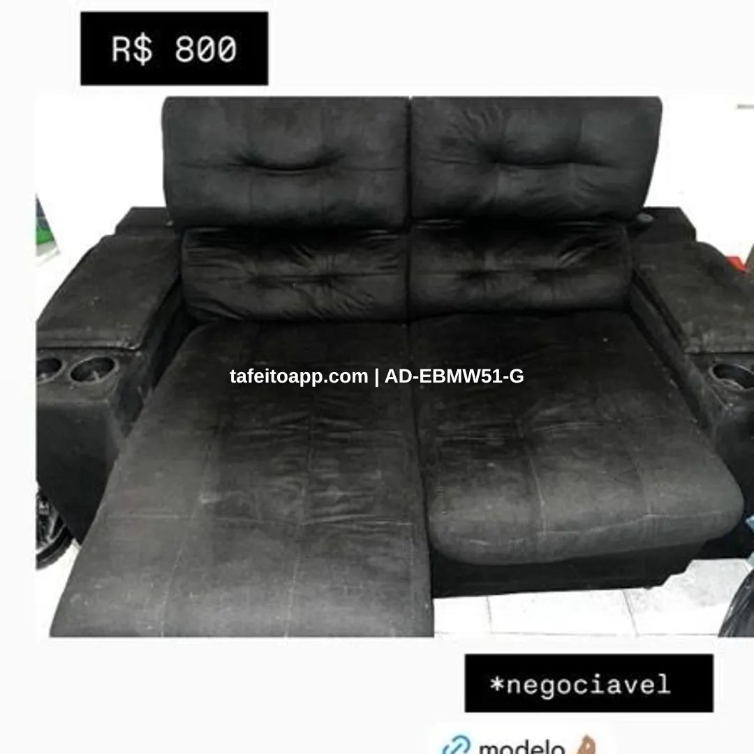 sofá 3 lugares - R$ 800,00 | Tá Feito