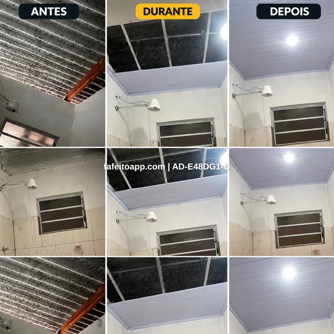forro de  pvc+ - R$ 42,99 | Tá Feito
