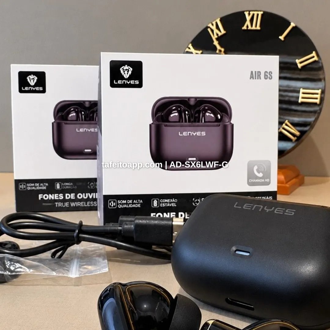 Fone Bluetooth Lenyes - R$ 69,99 | Tá Feito