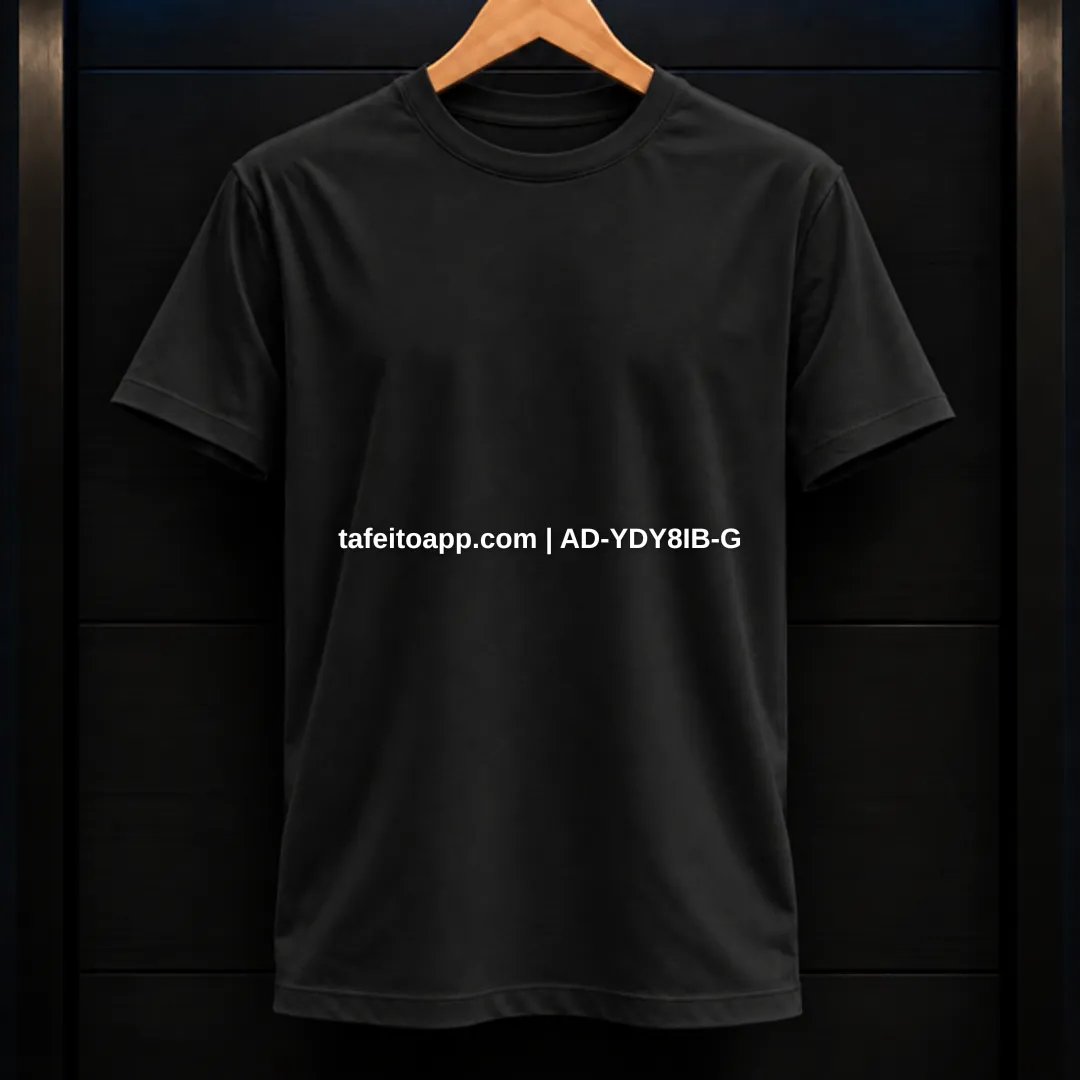 Camisa preta 100% algodão Nova - R$ 50,00 | Tá Feito