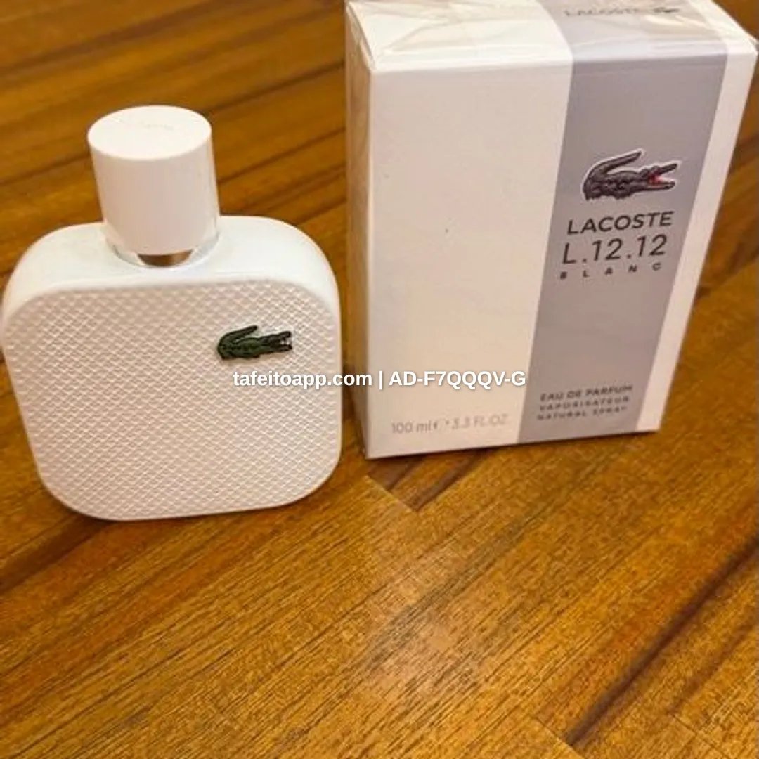Perfume Lacoste Blanc 100ml lacrado Eau de Parfum - R$ 349,00 | Tá Feito