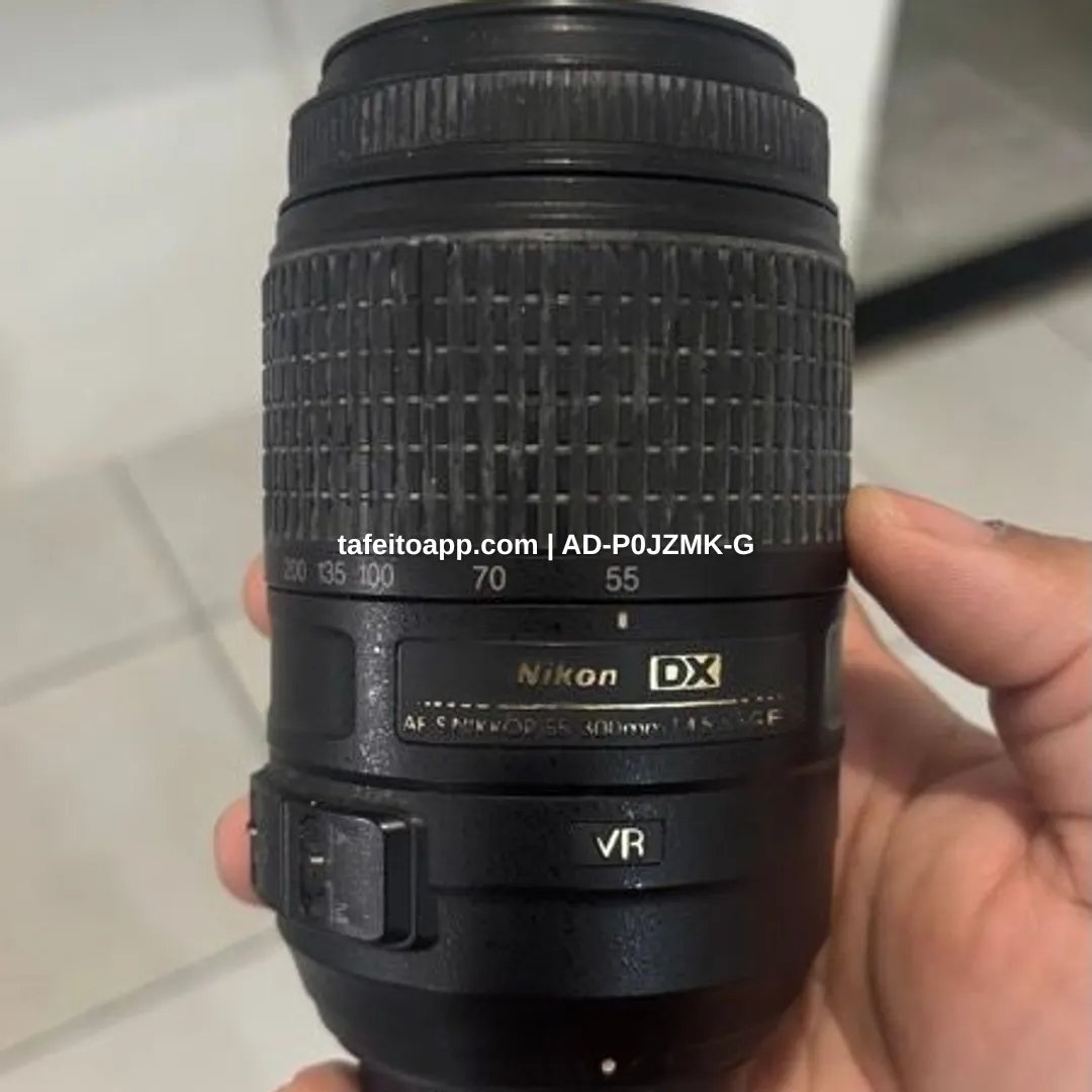 📸 VENDO LENTE NIKON 55-300mm VR DX - R$ 1.100,00 | Tá Feito
